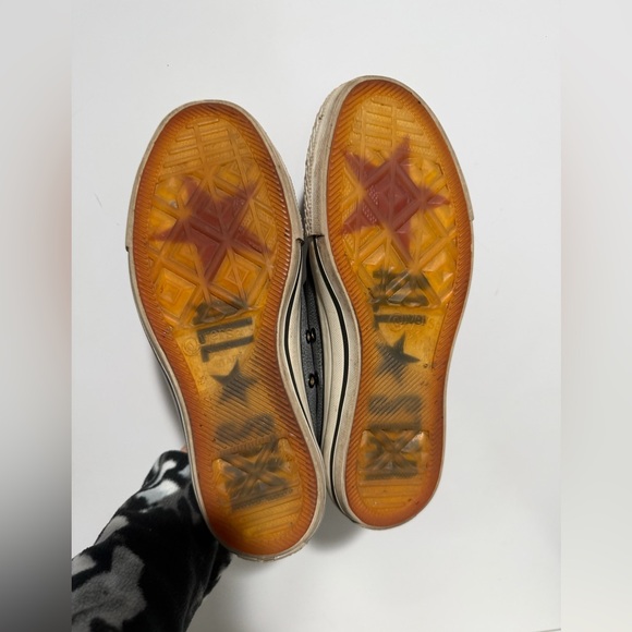 Converse X Chuck Taylor Ox John Varvatos Pebbled Black Leather Size 6.5 - Picture 7 of 9